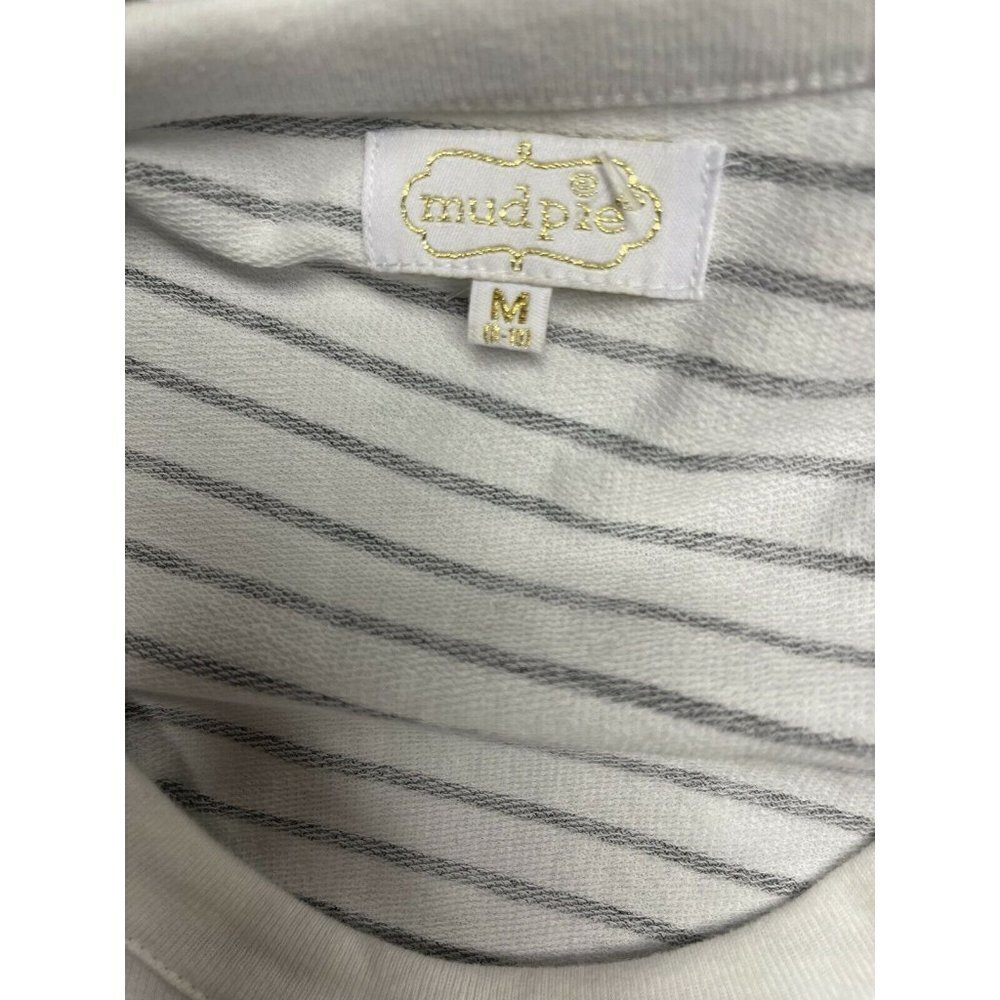 Mudpie Women’s Medium Dress White Blue Stripe - Picture 9 of 10